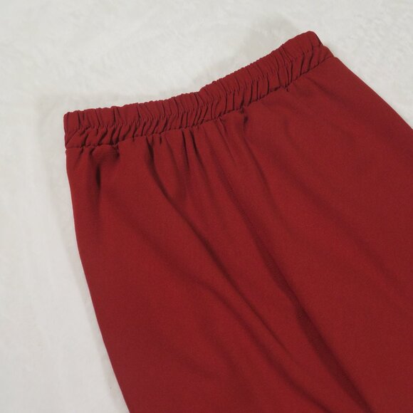 Petite Principle Harlowe Crepe Pants Rust/Burgundy XXSP - Picture 8 of 16